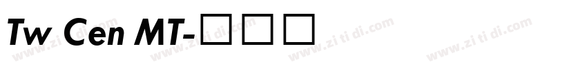 Tw Cen MT字体转换